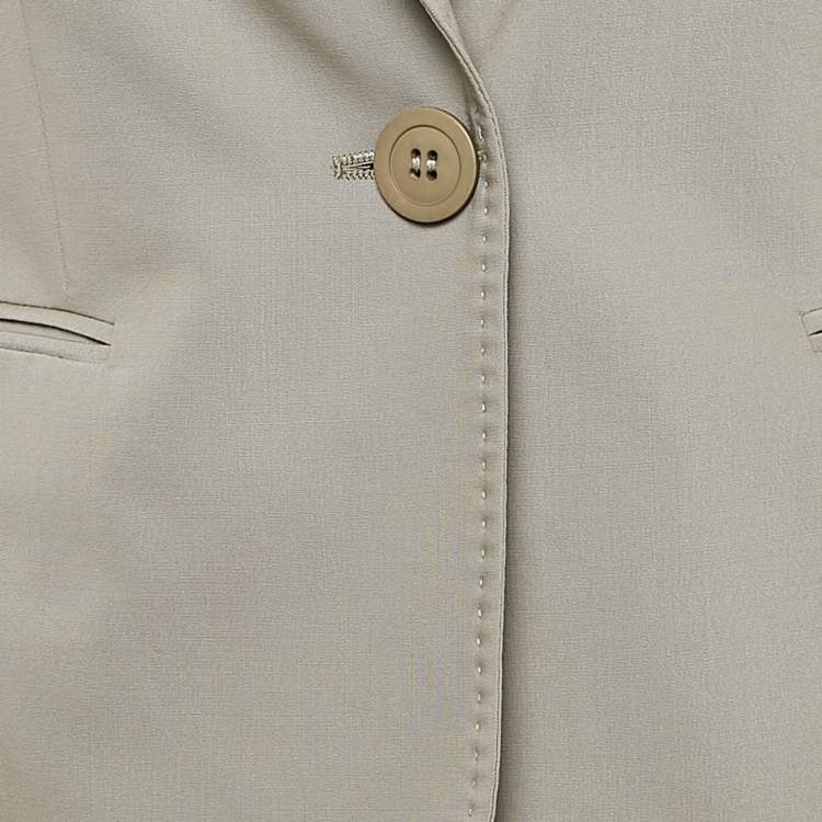 Pre Owned Joseph Grey Wool Single Breasted Blazer S