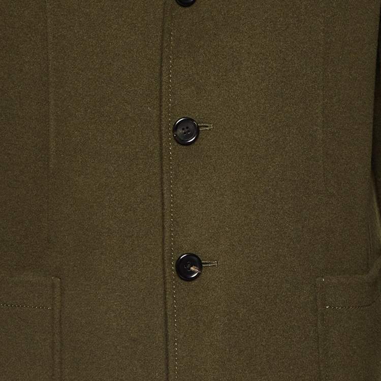 Pre Owned Joseph Olive Green Double Wool Bentley Coat XXL