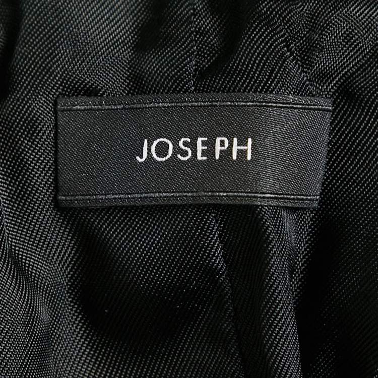 Pre Owned Joseph Black Wool Single Breasted Super 100 Blazer S