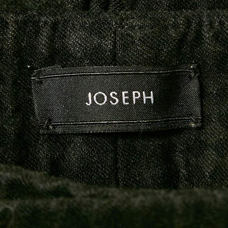 Pre Owned Joseph Black Diamond Stretch Gabardine New Rocket Trousers S