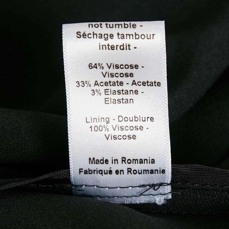 Pre Owned Joseph Black Viscose Cady Sleeveless Baxter Top M