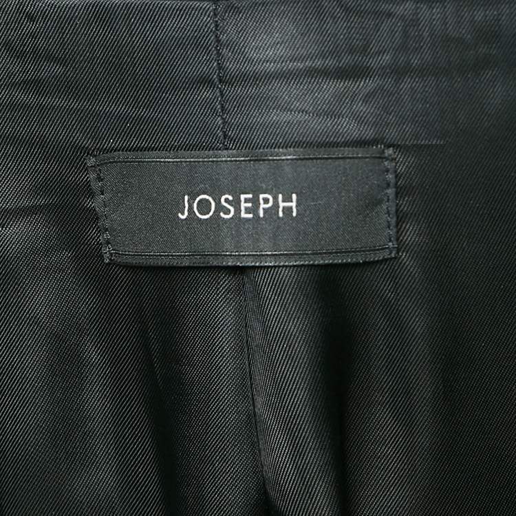 Pre Owned Joseph Black Gabardine Single Breasted Blazer L