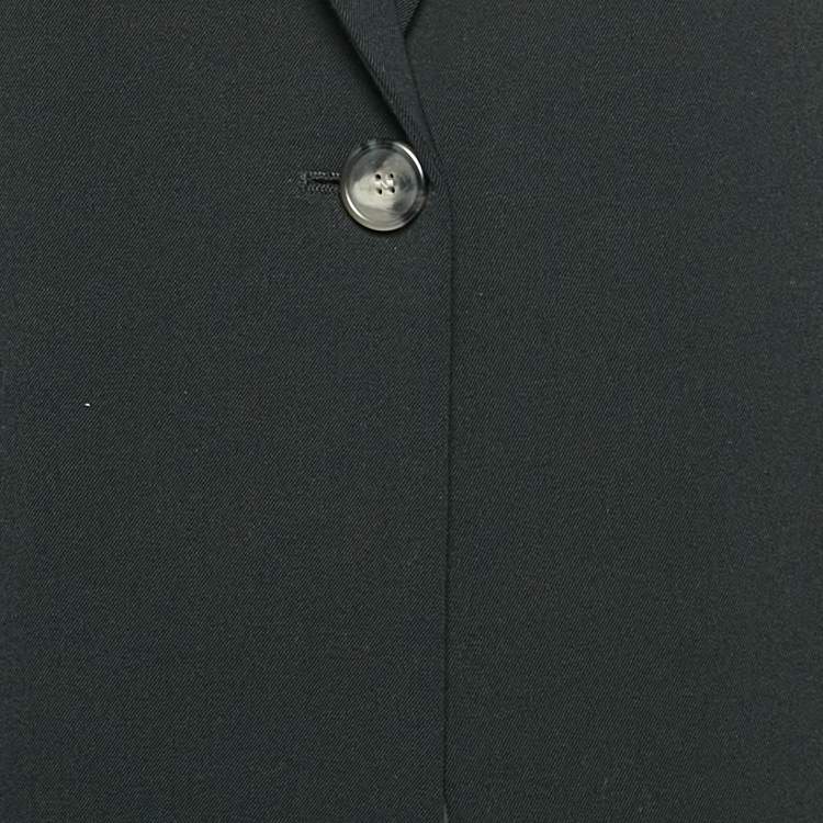 Pre Owned Joseph Black Gabardine Single Breasted Blazer L