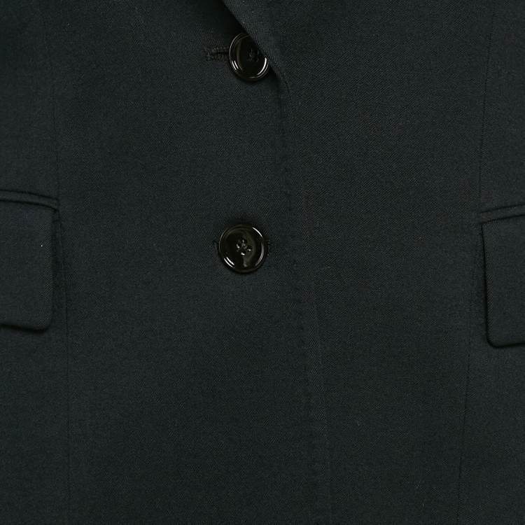 Pre Owned Joseph Navy Blue Wool Single Breasted Blazer S