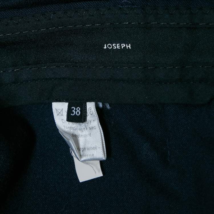 Pre Owned Joseph Navy Blue Wool Pants M