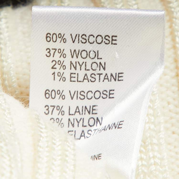 Pre Owned Joseph Cream Knit Turtle Neck Sweater S