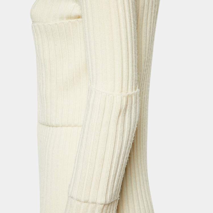 Pre Owned Joseph Cream Knit Turtle Neck Sweater S