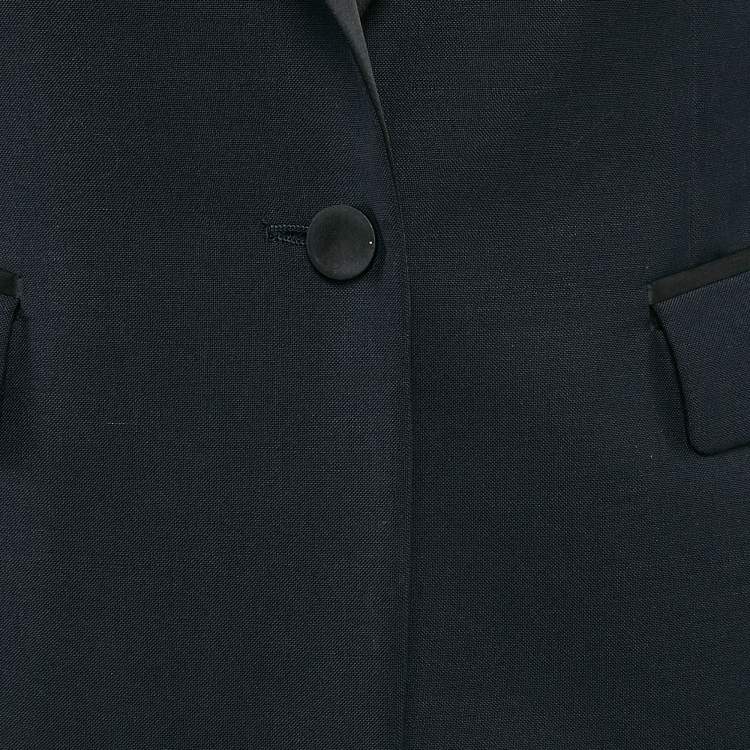 Pre Owned Joseph Navy Blue Single Breasted Hampsted Tuxedo Blazer S