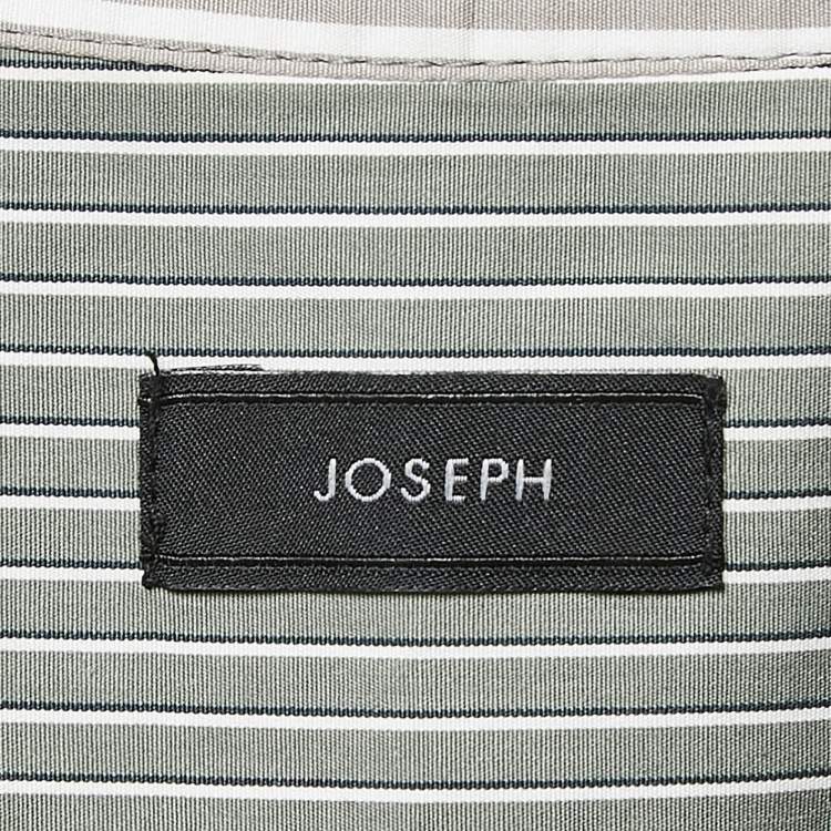 Pre Owned Joseph Grey Pinstripe Cotton Shirt L
