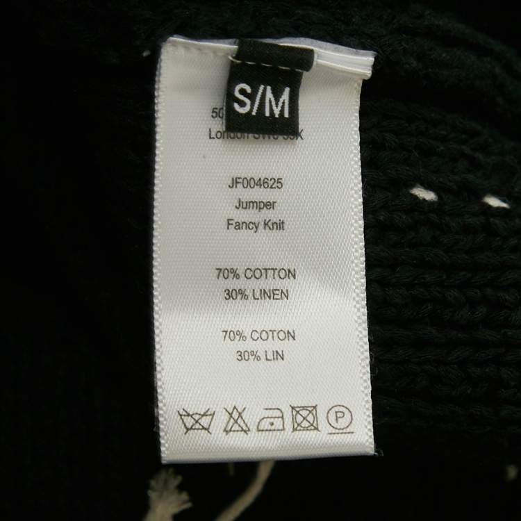 Pre Owned Joseph Black Fancy Knit Jumper M