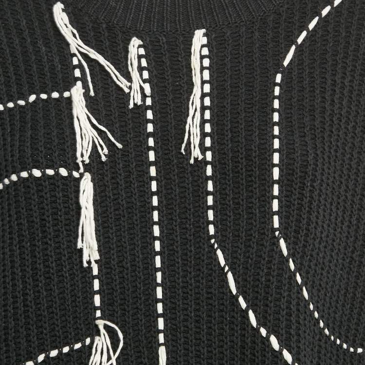 Pre Owned Joseph Black Fancy Knit Jumper M