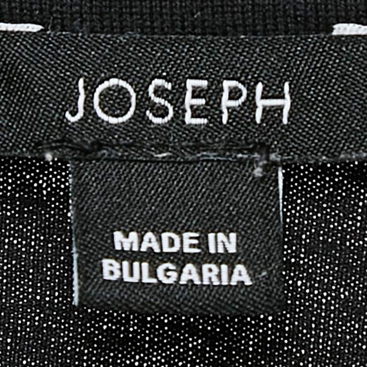 Pre Owned Joseph Black Jersey Crewneck T-Shirt M