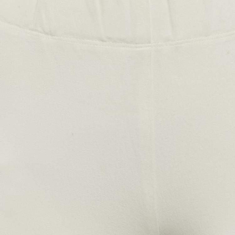 Pre Owned Joseph White Jersey Skinny Trousers M