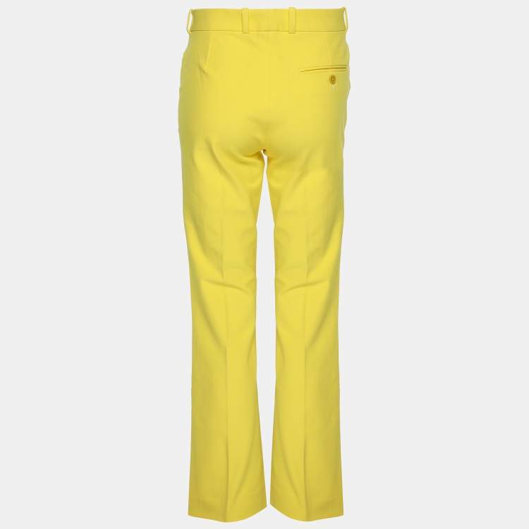Pre Owned Joseph Yellow Viscose Blend Chino Pants M