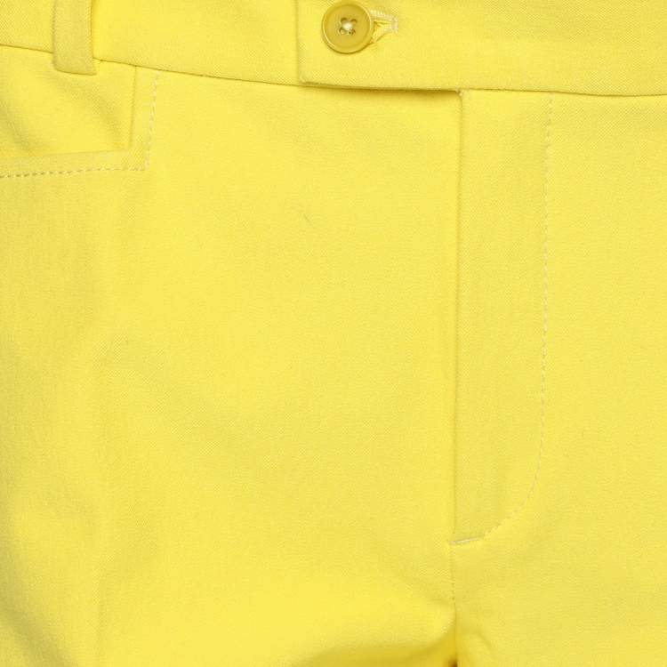 Pre Owned Joseph Yellow Viscose Blend Chino Pants M