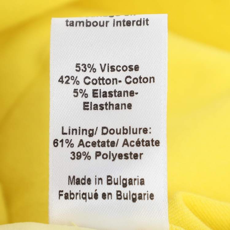 Pre Owned Joseph Yellow Viscose Blend Chino Pants M