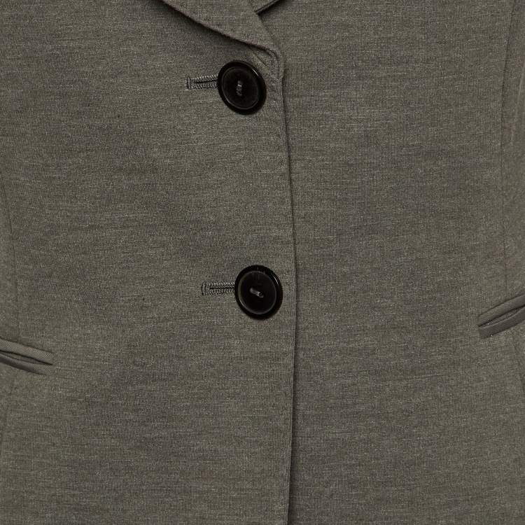 Pre Owned Joseph Grey Jersey Fitted Blazer M