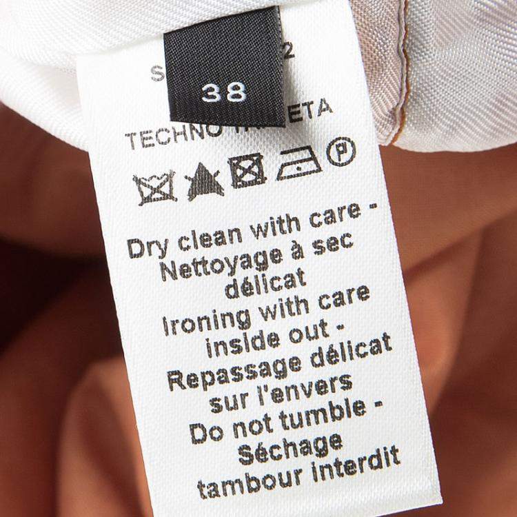 Pre Owned Joseph Orange Techno Taffeta Contrast Trim Hooded Zero Jacket M