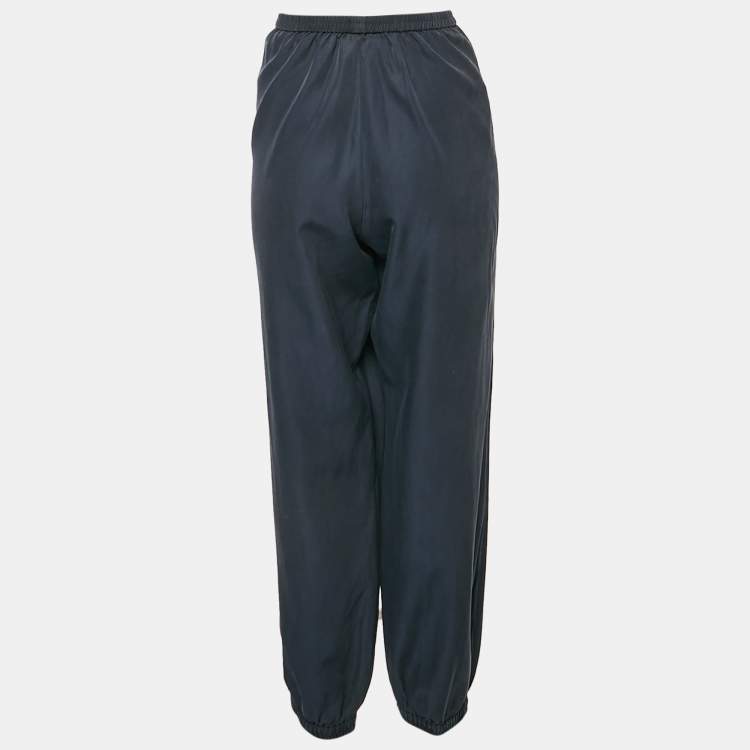 Pre Owned Joseph Navy Blue Cotton Blend Trousers L