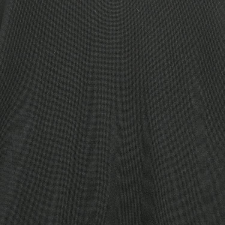 Pre Owned Joseph Black Wool V-Neck Long Sleeve Tunic Sweater M