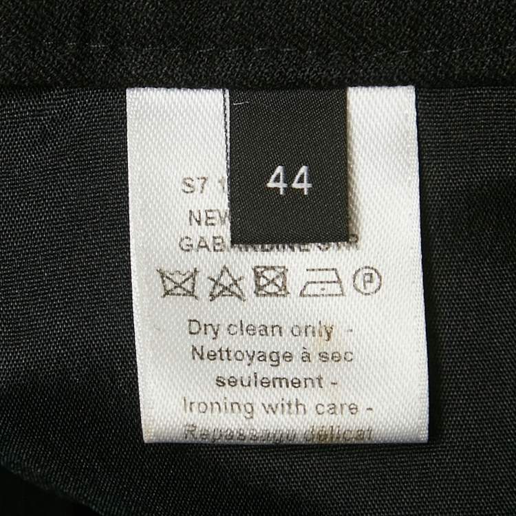 Pre Owned Joseph Black Gabardine Wide Leg New Rocket Trousers L