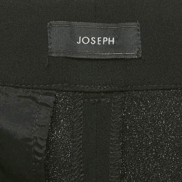 Pre Owned Joseph Black Crepe Trousers M
