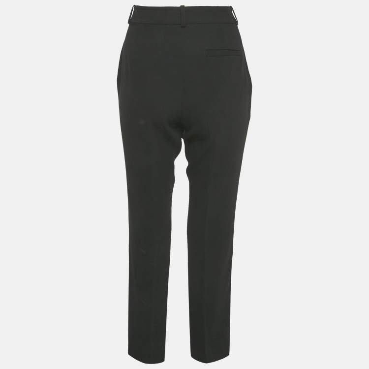 Pre Owned Joseph Black Crepe Trousers M
