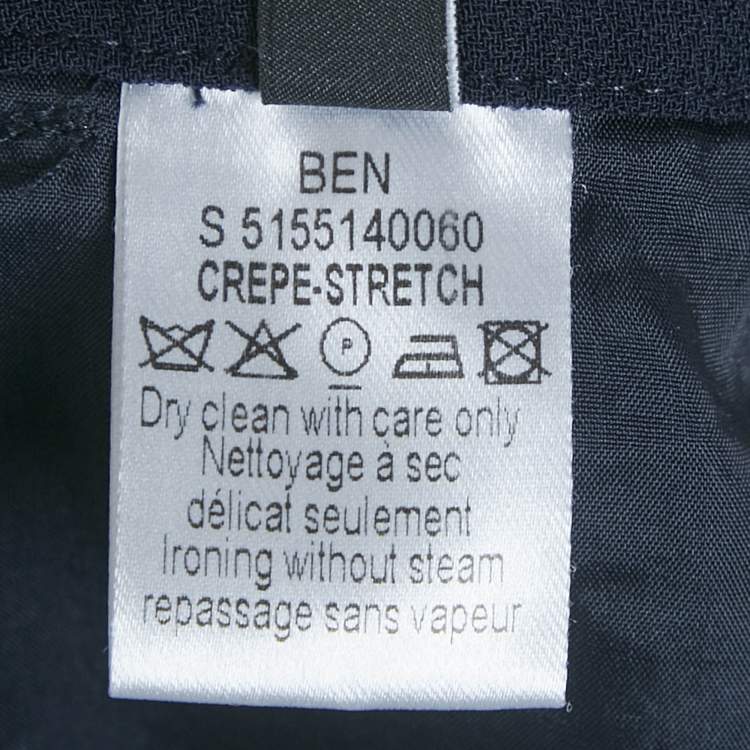 Pre Owned Joseph Navy Blue Stretch Crepe Ben Trousers M