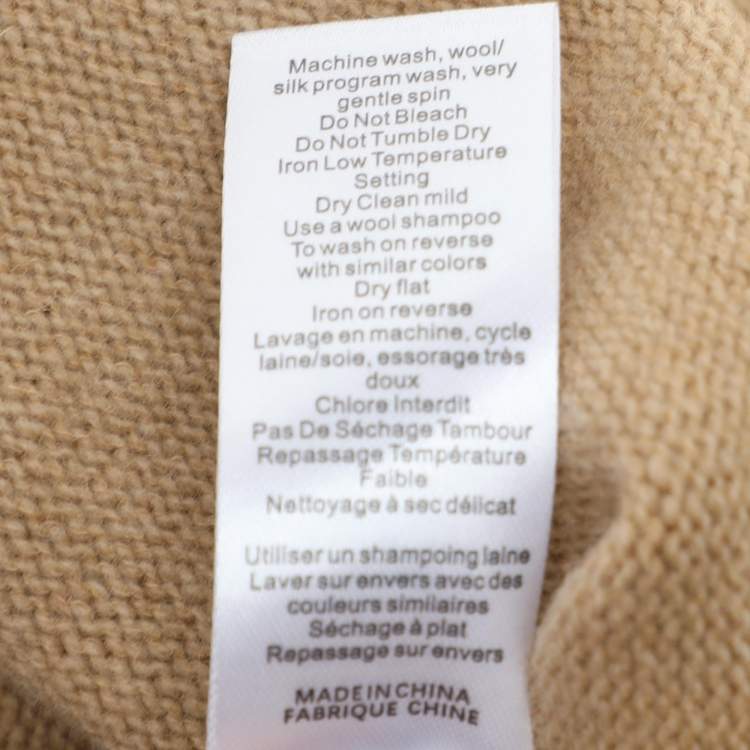 Pre Owned Joseph Brown Wool Knit Vivian Midi Dress S