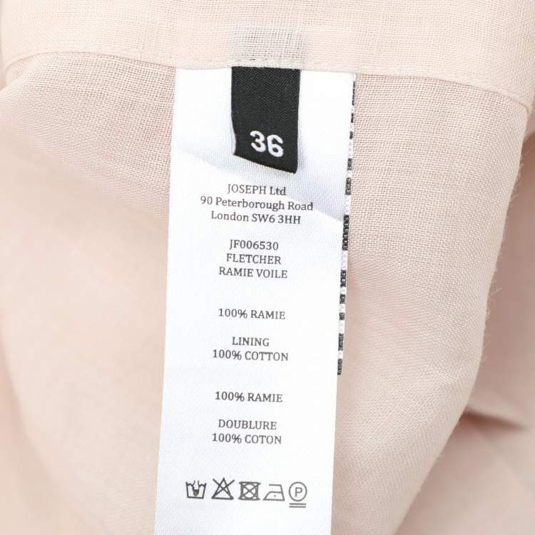 Pre Owned Joseph Beige Ramie Top S