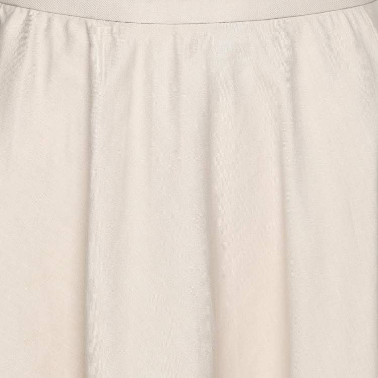 Pre Owned Joseph Beige Linen Blend Midi Skirt S
