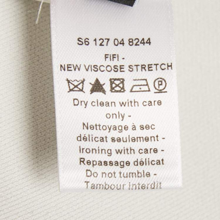 Pre Owned Joseph Grey Stretch Crepe Midi Dress M