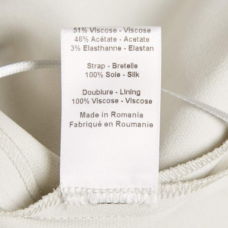 Pre Owned Joseph Grey Stretch Crepe Midi Dress M