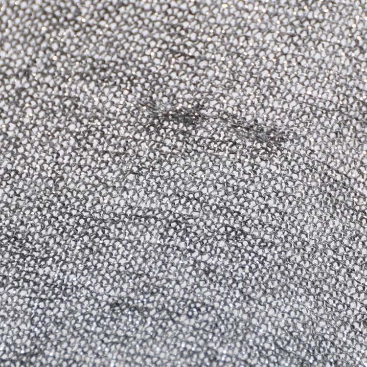 Pre Owned Joseph Metallic Grey Lurex Knit Tank Tops XS