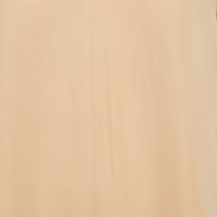 Pre Owned Joseph Beige Silk Key -Hole Tunic Top M