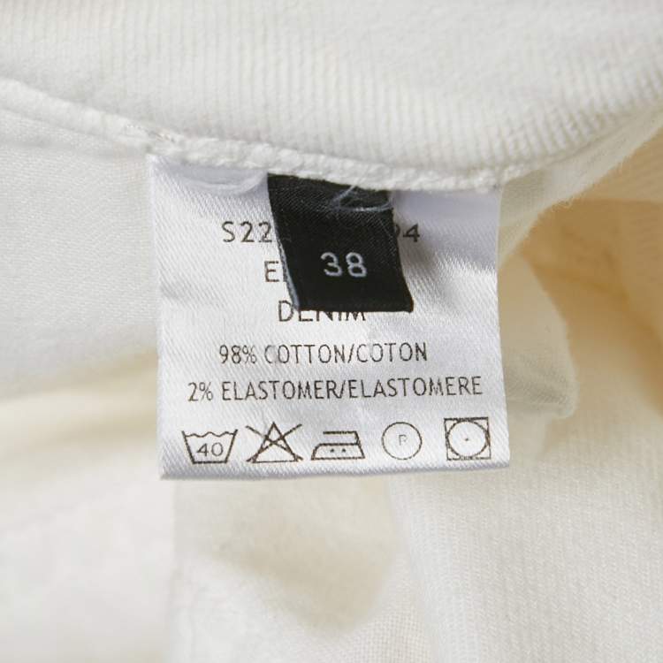 Pre Owned Joseph White Denim Erevan Jeans M Waist 29"