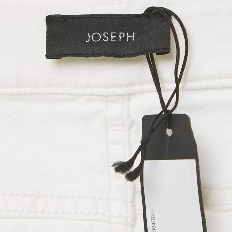 Pre Owned Joseph White Denim Erevan Jeans M Waist 29"