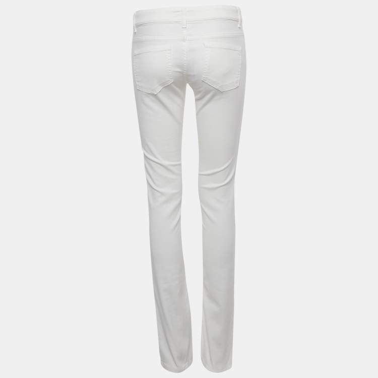 Pre Owned Joseph White Denim Erevan Jeans M Waist 29"