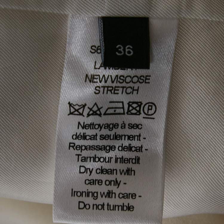 Pre Owned Joseph White Crepe Double Breasted Lambert Blazer S