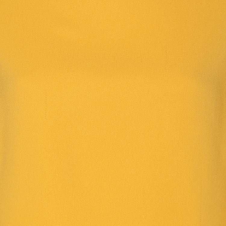 Pre Owned Joseph Yellow Crepe Todd Cady Tops S