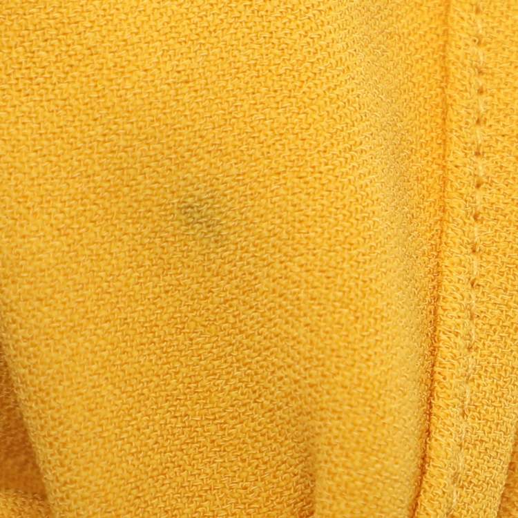 Pre Owned Joseph Yellow Crepe Todd Cady Tops S