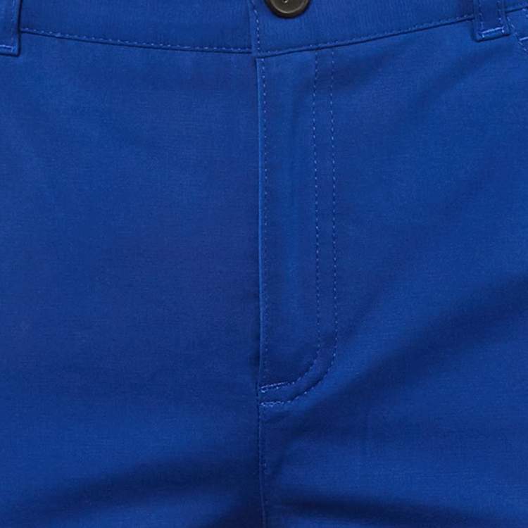 Pre Owned Joseph Blue Cotton Blend Slim Fit Trousers M