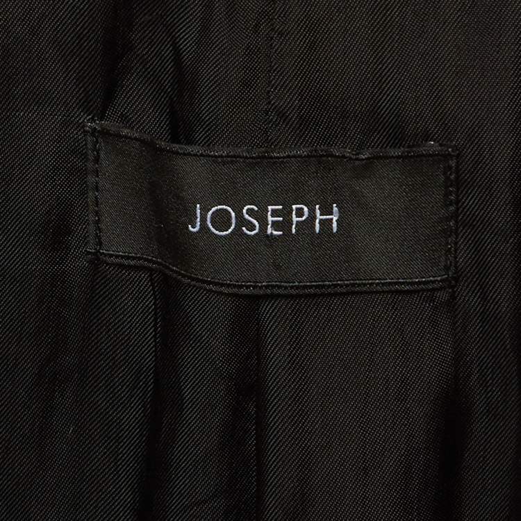 Pre Owned Joseph Black Wool Double Breasted Vest Blazer L 