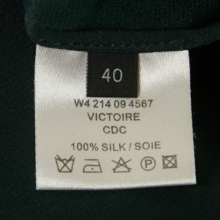 Pre Owned Joseph Blue Silk Pintuck Blouse M