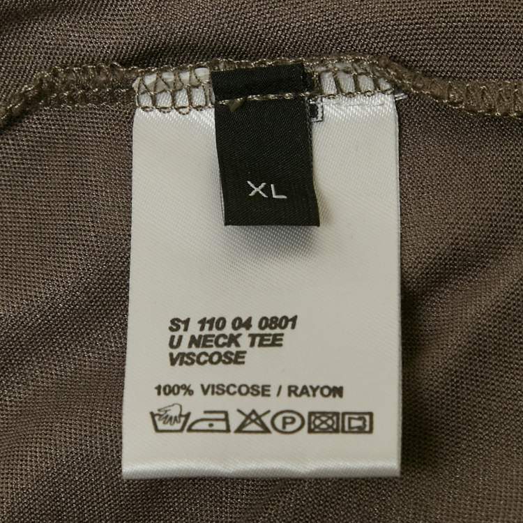 Pre Owned Joseph Grey Jersey Scoop Neck T-Shirt XL