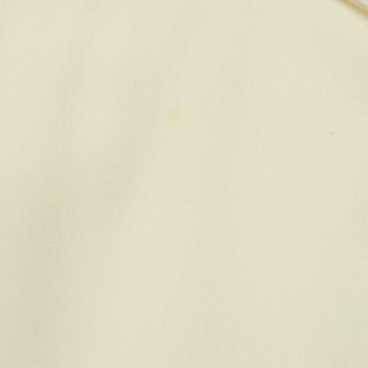 Pre Owned قميص جوزيف جوانا كريب أوف وايت بأكمام طويلة مقاس متوسط (ميديام)