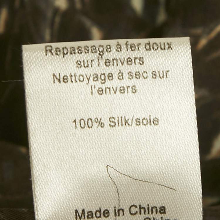 مملوكة مسبقًا Joseph Grey Animal Print Silk Trousers S