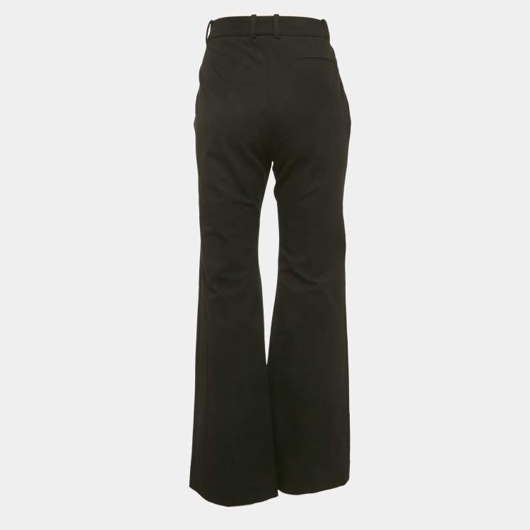 Pre Owned Joseph Black Gabardine Tafira Stretch Trousers M