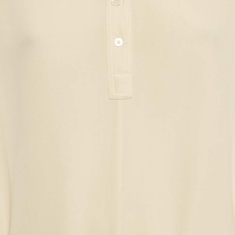 Pre Owned Joseph Cream Silk Lester Maxi Dress L