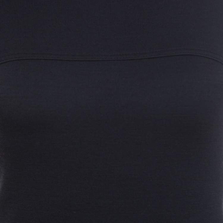 Pre Owned Joseph Navy Blue Wool Jersey Paneled Sleeveless Milano Dora Dress S